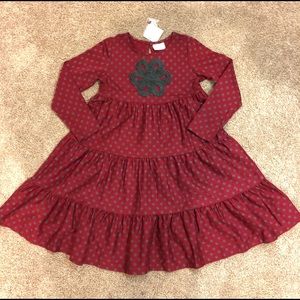 Hanna Anderson maroon dress size 130
